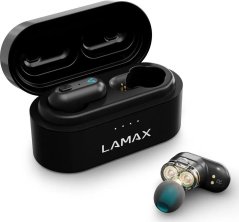 Lamax Lamax Duals1 Sada słuchawkowy True Wireless Stereo (TWS) Douszny Połączenia/muzyka USB Type-C Bluetooth Čierny