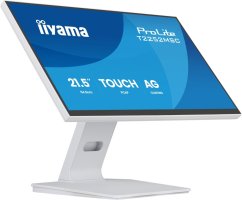 iiyama ProLite T2252MSC-W2AG monitor komputerowy 54,5 cm (21.4") 1920 x 1080 px Full HD LCD Ekran dotykowy Biely