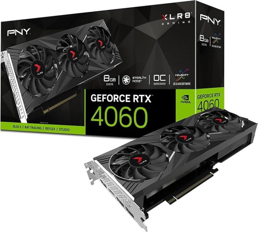 PNY GeForce RTX 4060 XLR8 Gaming Verto Epic-X RGB OC 8GB GDDR6 (VCG40608TFXXPB1-O)