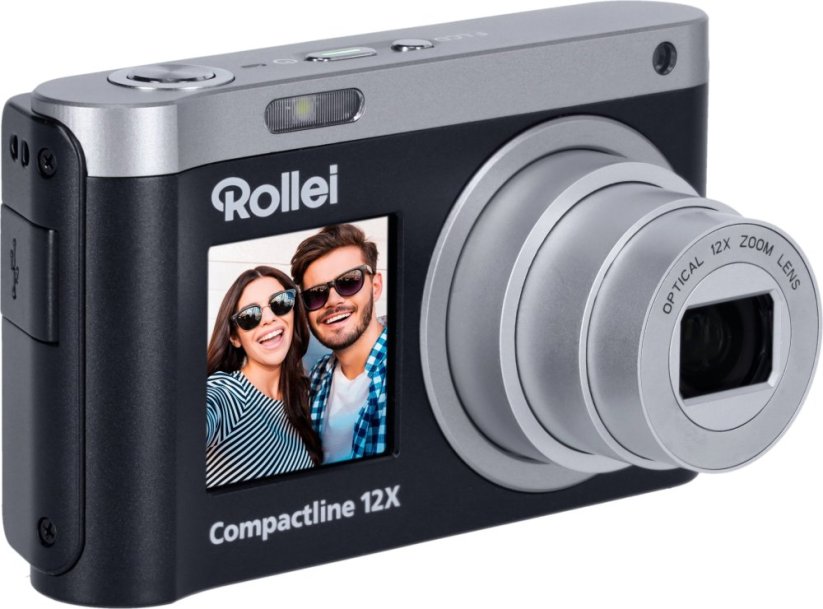 Rollei Rollei Compactline 12102 Digitálny fotoaparát Kompaktowy Fotoaparát fotograficzny 64 MP CMOS 9200 x 6900 px Čierny