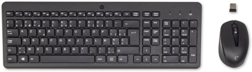 HP 330 Wireless AZERTY Belgijski Čierny (2V9E6AA#AC0)