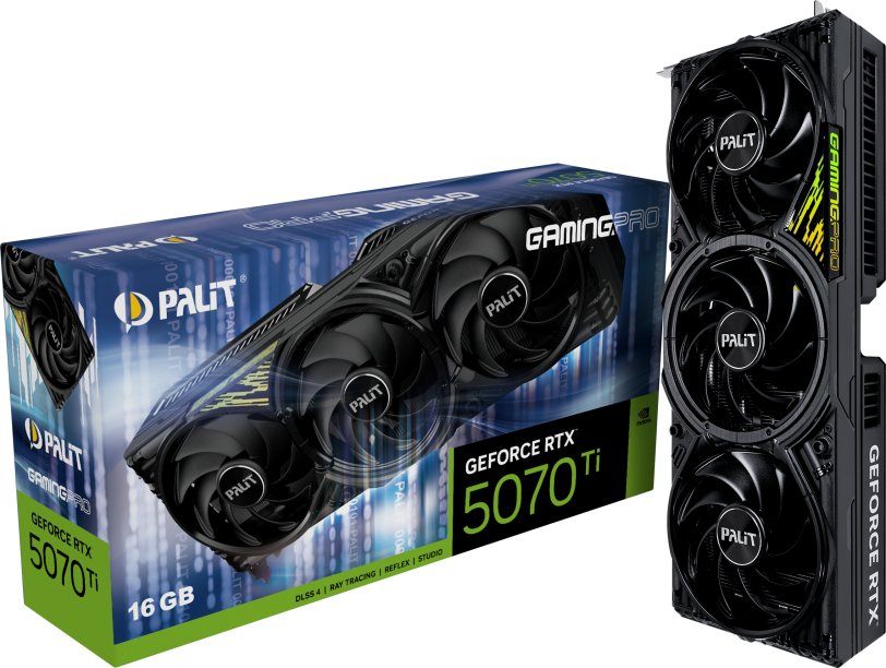 Palit GeForce RTX 5070 Ti GamingPro V1 16GB GDDR7 DLSS4 (NE7507T019T2-GB2031Y)