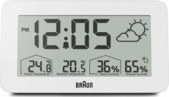 Braun Braun BC 13 W DCF Digital Weather Station white