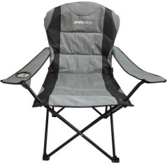 Royokamp Turistické kresloSKŁADANE LUX 60X60X105CM SZARO-čierne
