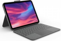 Logitech Logitech Combo Touch - Tastatur und Foliohulle - mit Trackpad - hintergrundbeleuchtet - Apple Smart connector - QWERTY - Spanisch - Oxford Gray - fur Apple 10.2-inch iPad Wi-Fi, 10.5-inch iPad Pro Wi-Fi, 10.9-inch iPad Wi-Fi, iPad Air Wi-Fi