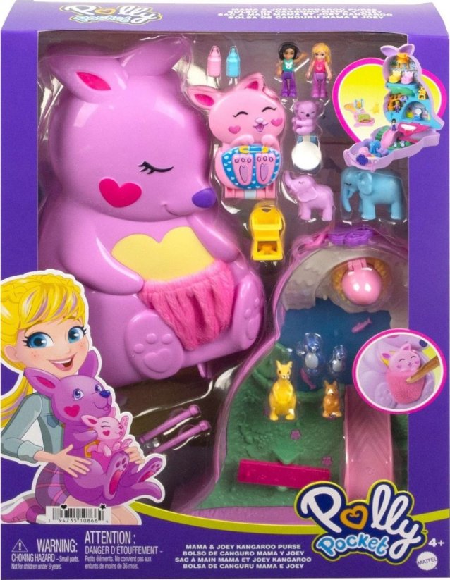 Mattel Polly Pocket Kompaktowa torebka Kangur (GKJ63/HKV50)