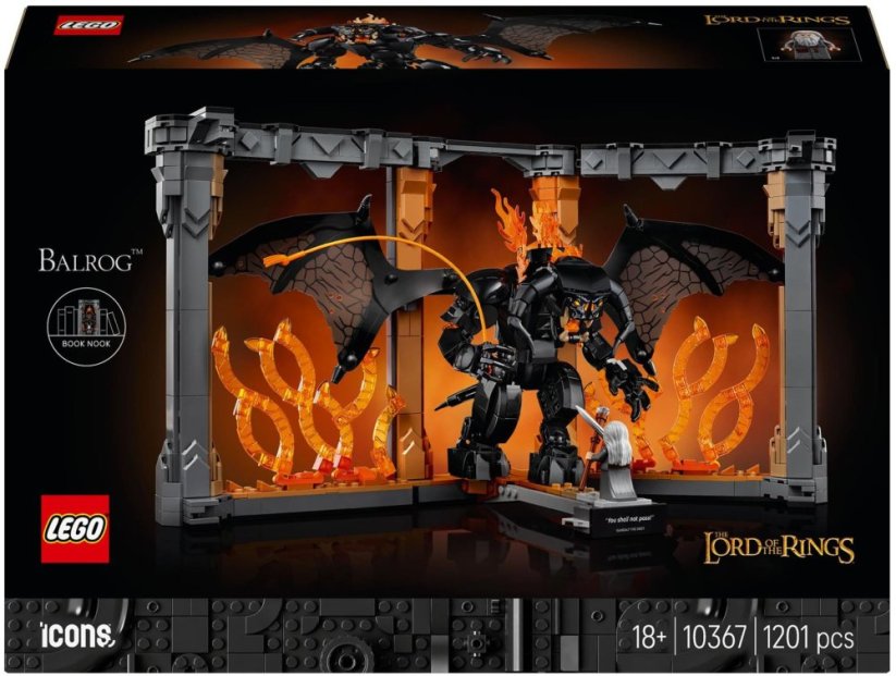 LEGO Icons Book Nook: The Lord of the Rings - Balrog (10367) BESTSELLER!