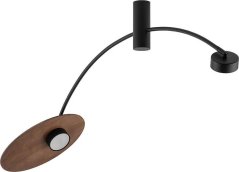 Nowodvorski Lampa na strop Heft 10356 na wysięgniku Čierna drevená