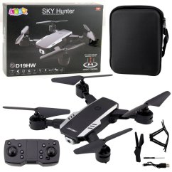 LeanToys Dron Sky Hunter D19HW Kamera FVP Wi-Fi Pilot Z držiakem Na Telefon Etui