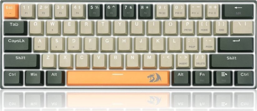 Redragon Redragon K606 Lakshmi Red switch (K606-OG&GY&BK) + Ombre Keycaps (A139)