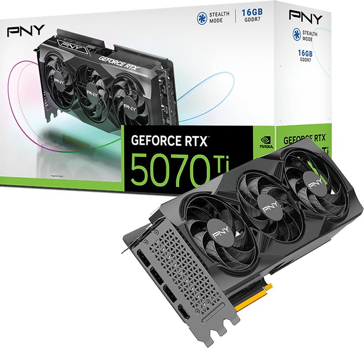 PNY GeForce RTX 5070 Ti Triple Fan 16GB GDDR7 DLSS4 (VCG5070T16TFXPB1)