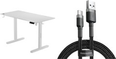 SENSE7 elektryczne Nojo 120x60 White + kabel usb