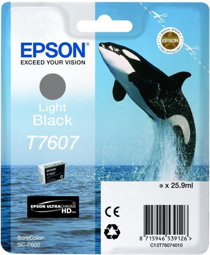 Epson Toner T7607 Ultrachróme HD (light black)