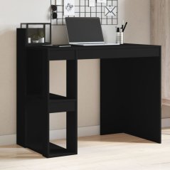 vidaXL Biurko, čierne, 103,5x56,5x94 cm, materiał drevopochodny