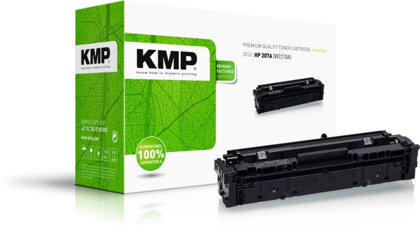 KMP Toner HP 207A black 1350 stron remanufactured