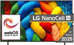 LG 75NANO80A3B NanoCell 75'' 4K Ultra HD WebOS 25