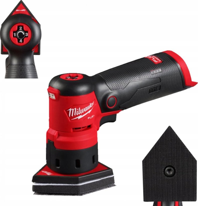 Milwaukee Milwaukee M12FDSS-0B Cordless Vibrating Sander 12 V 88.8 x 63.5 cm (4933479680) - without battery, without charger