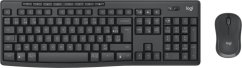 Logitech Logitech MK370 Combo for Business klawiatura Dołączona myszka RF Wireless + Bluetooth AZERTY Belgijski Grafitový