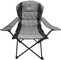 Royokamp Turistické kresloSKŁADANE LUX 60X60X105CM SZARO-čierne