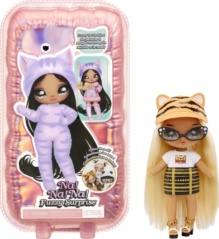 MG Bábika Na! Na! Na! Tiger Girl Miłe w dotyku Fuzzy Surprise