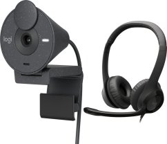 Logitech Brio 300 Graphite (960-001436) + H390 (981-000406)