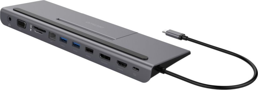 Deltaco Deltaco USBC-DOCK2, Wired, USB 3.2 Gen 1 (3.1 Gen 1) Type-C, 85 W, 3.5 mm, 1.4/2.2, 1000 Mbit/s