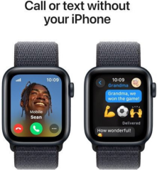 Apple Watch SE2 (2024) GPS 40mm Midnight Aluminium Case with Sport Loop - Midnight