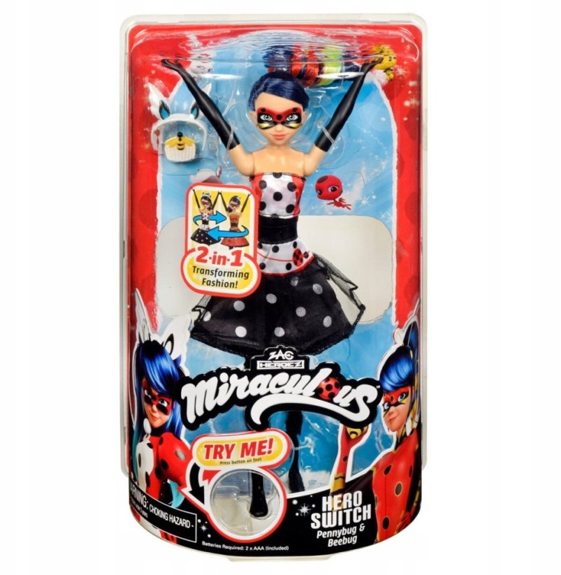 Miraculous MIRACULOUS lėlė Hero Switch Penny Bug & Bee Bug, 50417