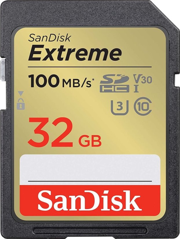 SanDisk Extreme SDHC 32 GB Class 10 UHS-I/U3 V30 (SDSDXVT-032G-GNCIN)