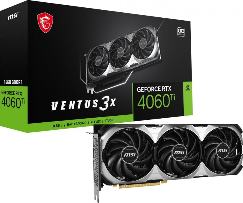 MSI GeForce RTX 4060 Ti Ventus 3X OC 16GB GDDR6