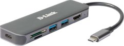 D-Link DUB-2327  6-in-1 USB-C Hub mit HDMI/USB-PD/SD-Reader retail