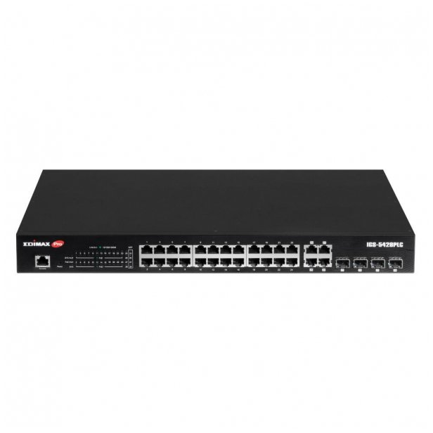 EdiMax edimax technology Switch zarządzalny Edimax IGS-5428PLC Web Smart 24x1GbE PoE+ 4xSFP Combo Uplink