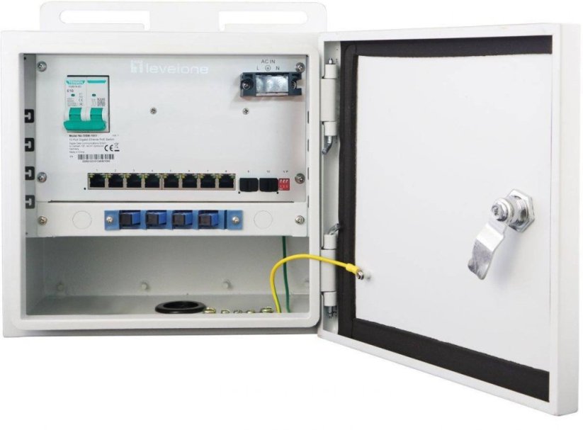 LevelOne LevelOne Switch 10x GE OSW-1031, 8x Outputs 802.3at/af  PoE