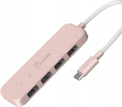 j5create JCH341ER USB 3.2 Gen 1 (3.1 Gen 1) Type-C 10000 Mbit/s Ružový