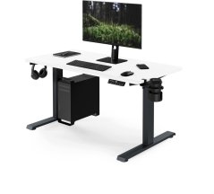 Jan Nowak Elektryczne z regulacją wysokości ergonomiczne Antracitovýowo-biele, 1200x600 mm: ARIA (5907367517446)