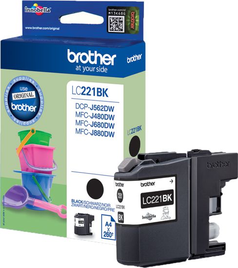 Brother Toner originálny LC-221BK, Black