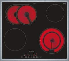 Siemens Siemens iQ300 ET645FNN1E, Inbyggd, Keramisk, Glass-keramisk, Svart, 1200 W, Rund