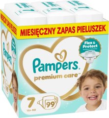 Plienky Pampers Premium Care 7, 15+ kg, 99 ks x 2