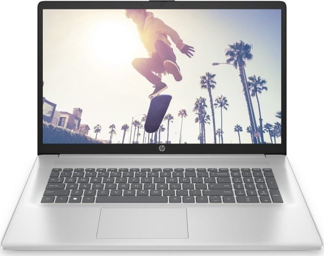 HP HP Notebook 17-cp2010ny/ Ryzen 3-7320U quad /17.3 FHD AG/ 8GB/ 512GB/ KBD BL/ Natural Silver (FF+)/ W11H6, 1 years