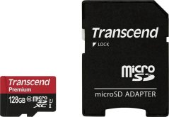 Transcend Premium MicroSDXC 128 GB Class 10 UHS-I/U1  (TS128GUSDU1)