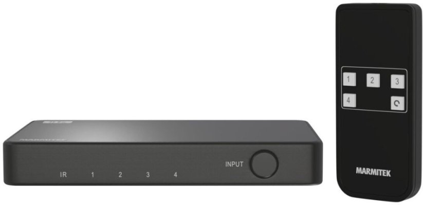 Marmitek Connect 740 HDMI Switch – 8K 60Hz – 4K 120Hz – 4 In 1 Out