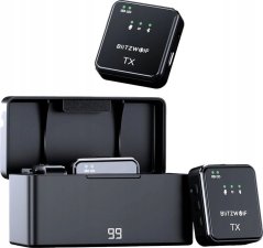 Blitzwolf Mikrofon bezprzewodowy BlitzWolf, BW-SX63, 1000mAh (Čierny)