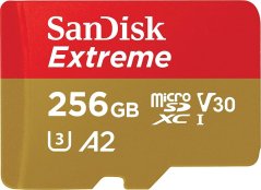 SanDisk Extreme MicroSDXC 256 GB Class 10 UHS-I/U3 A2 V30 (SDSQXAV-256G-GN6MA)