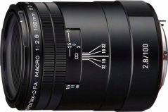 Pentax HD D-FA 100mm f/2.8 Macro ED AW lens, black