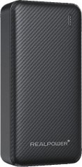 Realpower REALPOWER PB-20000 SSB 20.000mAh bateria stała Čierny