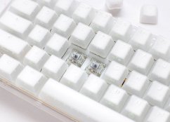 Ducky One 3 Aura White TKL Gaming Tastatur, RGB LED - MX-Blue (US)