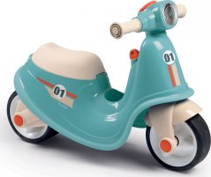 Smoby Modrý jeździk skuter Retro Tiché kolesá Scooter