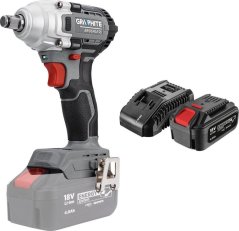 Graphite Klucz udarowy bezszczotkowy 18V, 330Nm, Energy+ 58G028-1 + akumulator 4 Ah z ładowarką 58GE132