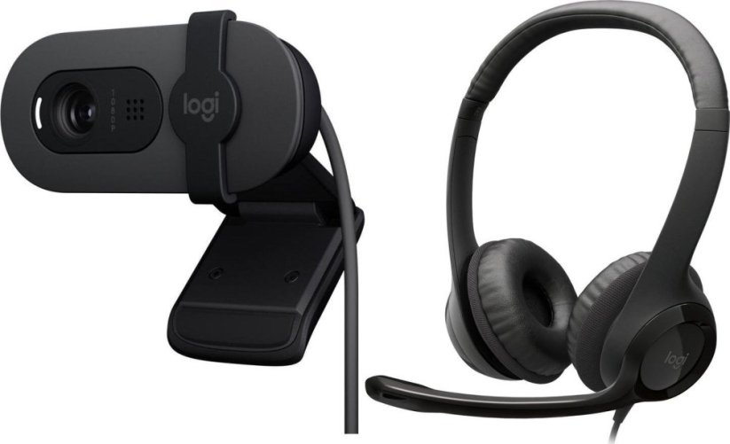 Logitech Brio 100 (960-001585) + H390  (981-000406)