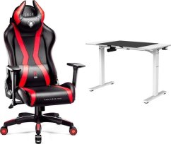 Diablo Chairs X-Horn XL 2.0 King Size + EGON 1100 Białe 110 cmx60 cm